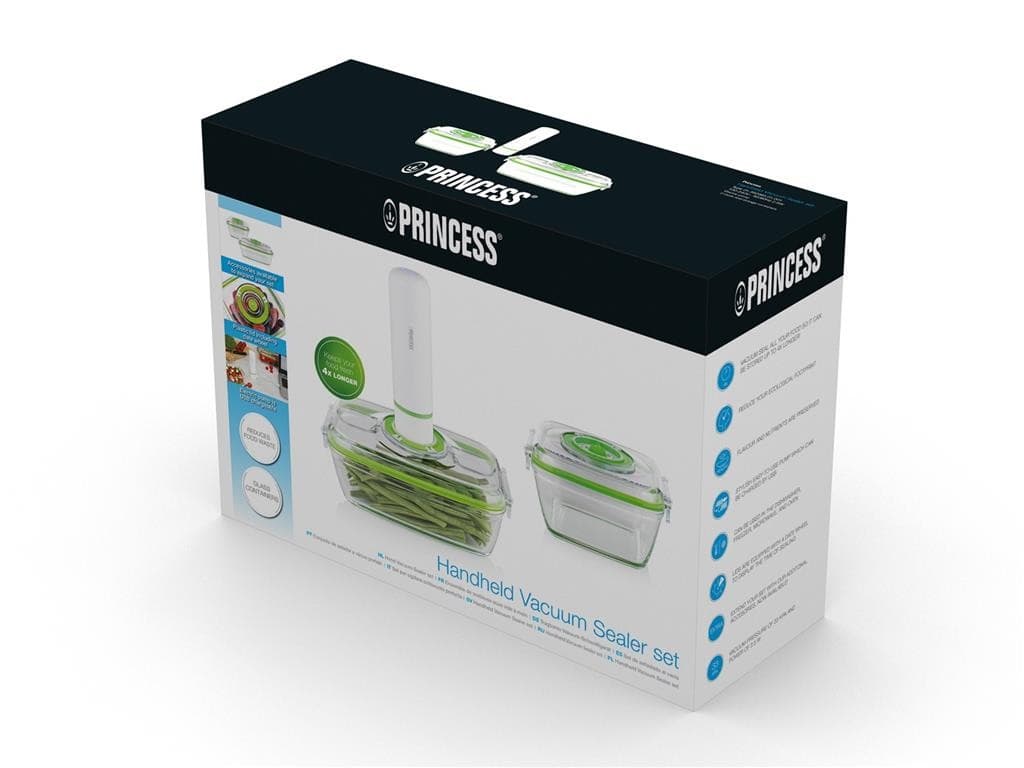 Sigillatore PRINCESS sottovuoto 2,5W colore Bianco/Verde Cod: 492985 - 5