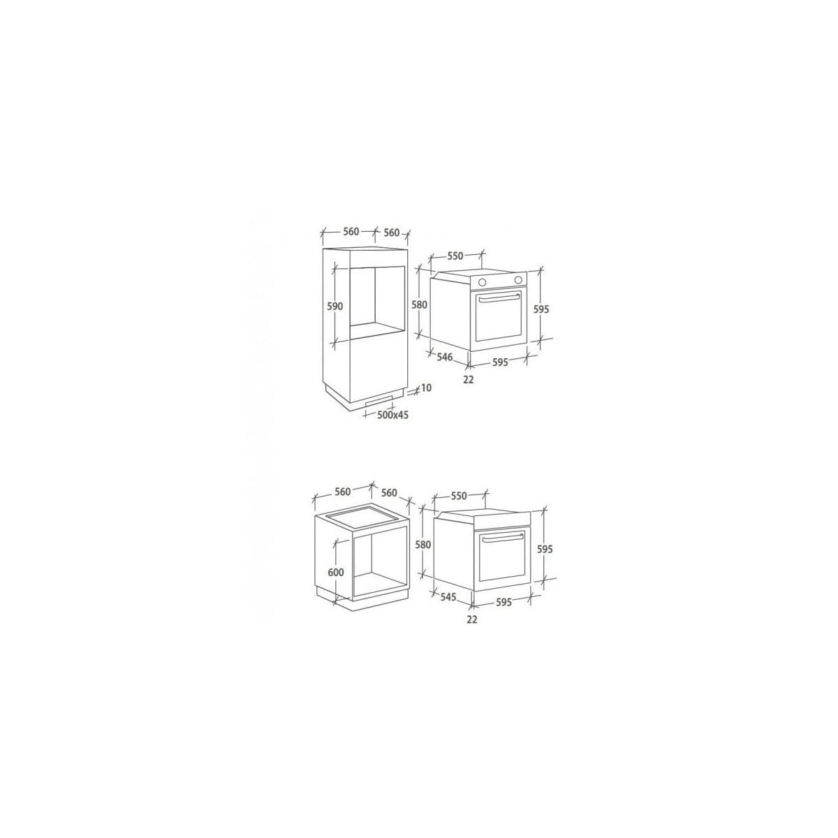 Forno CANDY da Incasso 70Lt Multifun Ventilato Inox/Nero FCT896X WIFI - 2