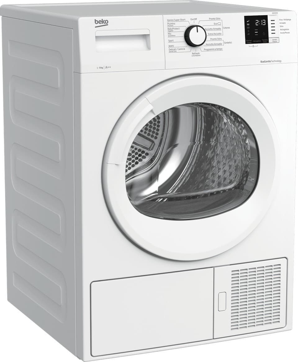 Asciugatrice BEKO 9 Kg Classe E Pompa di calore DRX923W