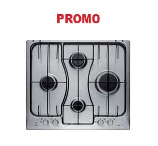 Piano Cottura ELECTROLUX a Gas 4 Fuochi Colore Inox Serie Soft RGG6242LOX