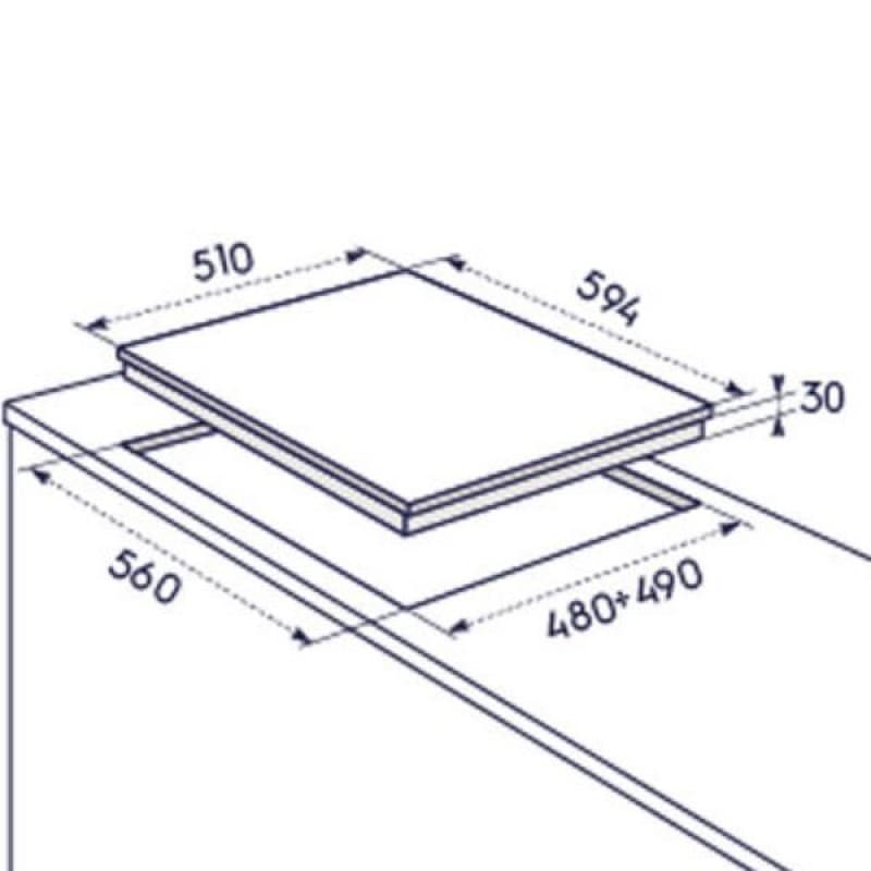 Piano Cottura ELECTROLUX a Gas 4 Fuochi Colore Inox Serie Soft RGG6242LOX - 2