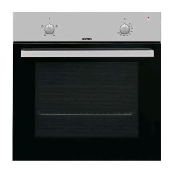 Forno IGNIS da Incasso 60Lt Multifunzione Ventilato Inox AKB1000IX