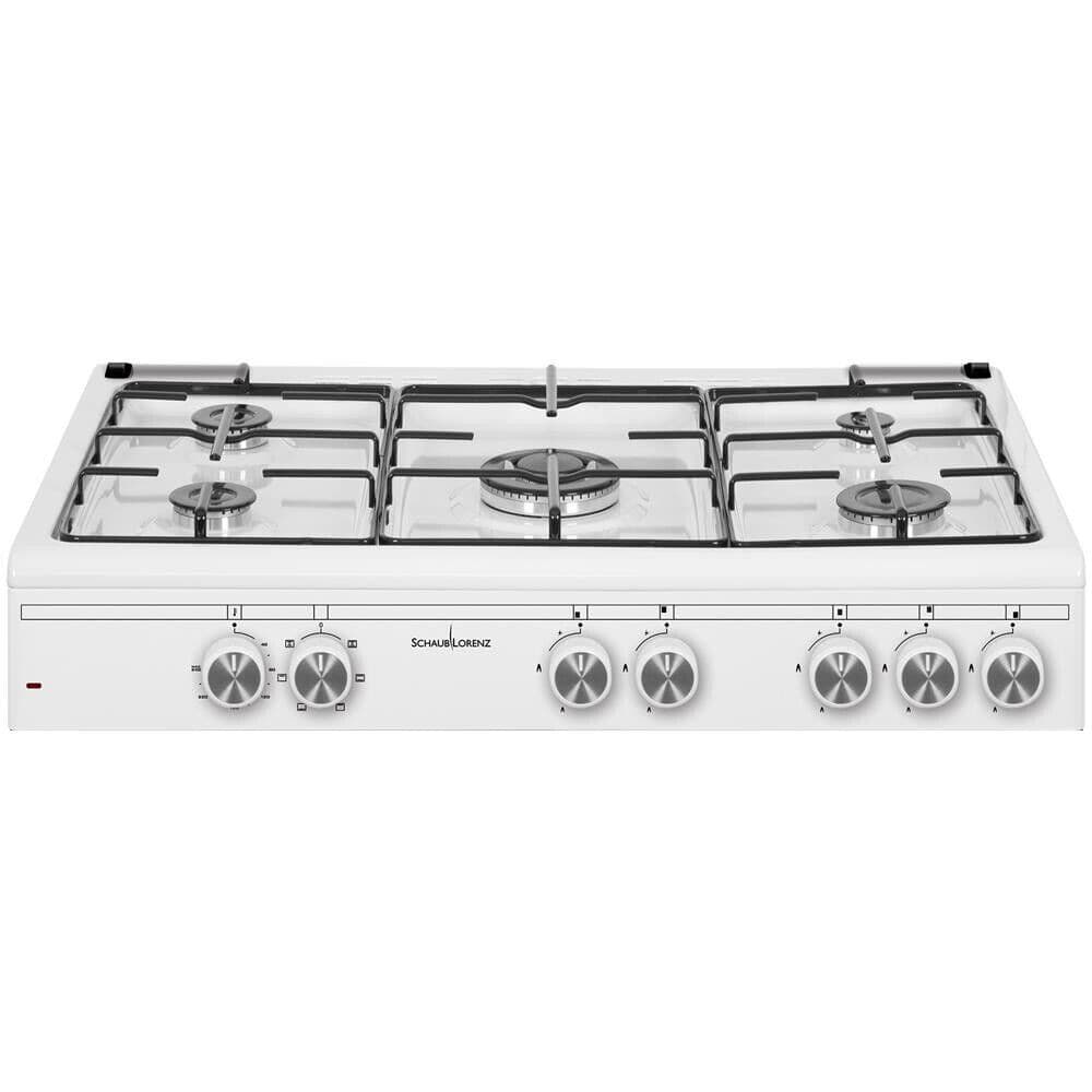Cucina SCHAUB LORENZ 5 Fuochi a Gas Forno a gas 90x60cm Bianco SS590GEW - 2