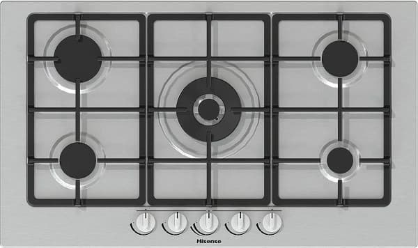 Piano cottura HISENSE a gas 90cm Acciaio Inox GM973XF