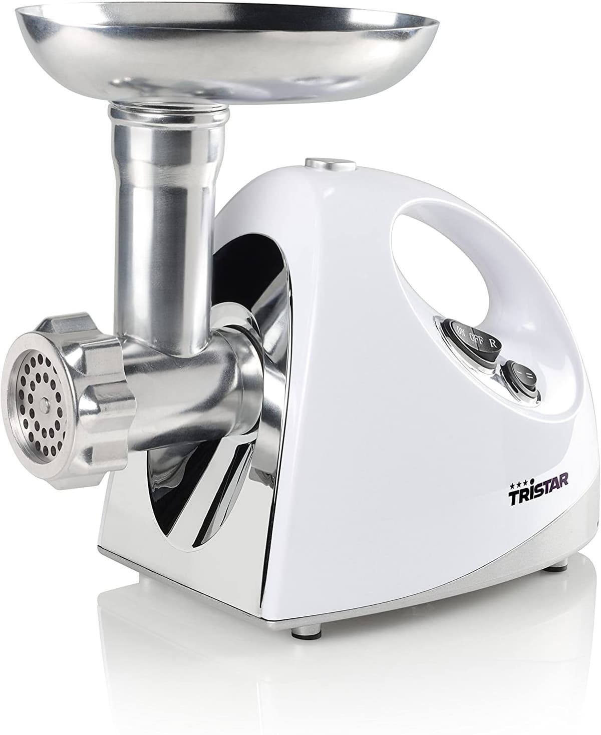 Tritacarne TRISTAR potenza 1200W e 3 lame a disco in acciaio inox Cod: VM-4210