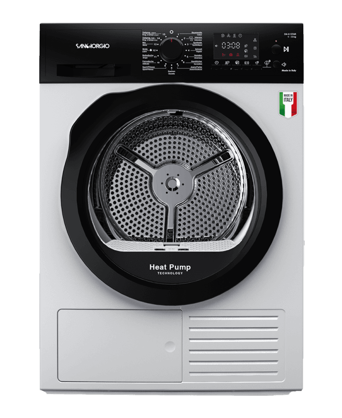 Asciugatrice SANGIORGIO Standard 9 Kg Classe C a pompa di calore Inverter SDR9I