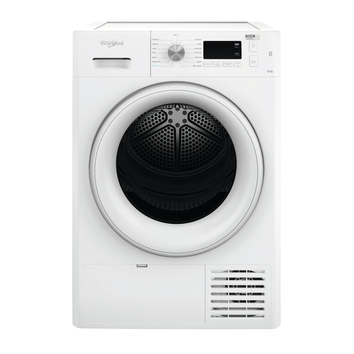 Asciugatrice WHIRLPOOL 8 Kg 6° senso Classe E a pompa di calore FFT M11 82 IT