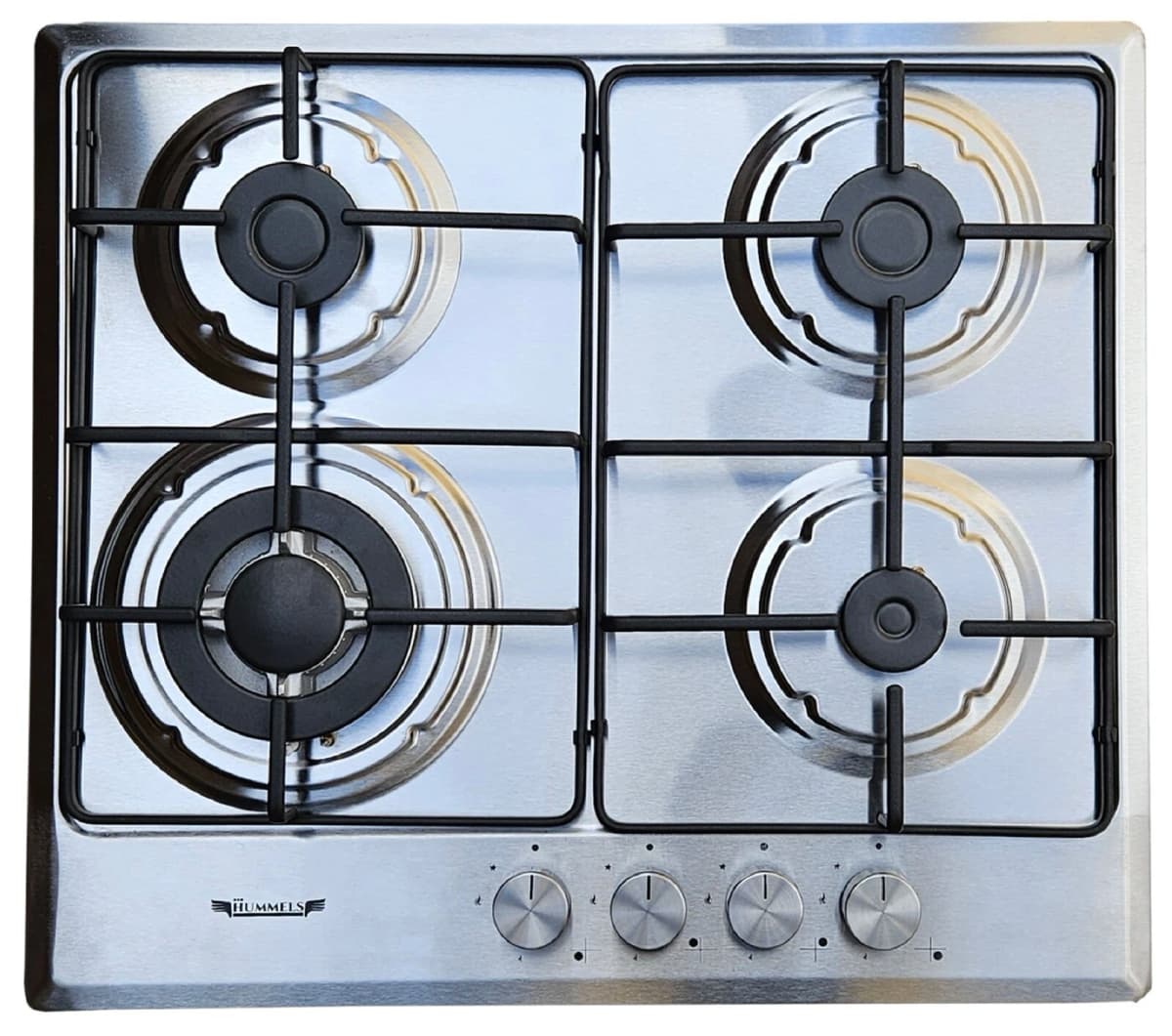 Piano cottura HUMMELS da Incasso a Gas 4 fuochi 60cm Inox M6-40BTF