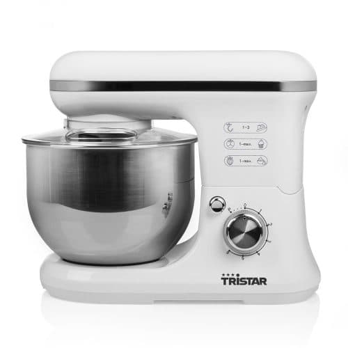 Impastatrice da cucina TRISTAR 1200 W, 5 litri Acciaio Inox, Bianco MX-4817