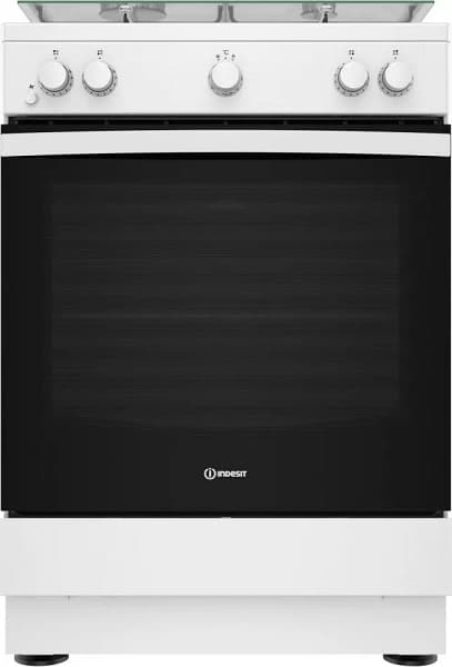 Cucina INDESIT 4 Fuochi a Gas Forno a gas 60x60cm Bianco IS67G1KMW/E