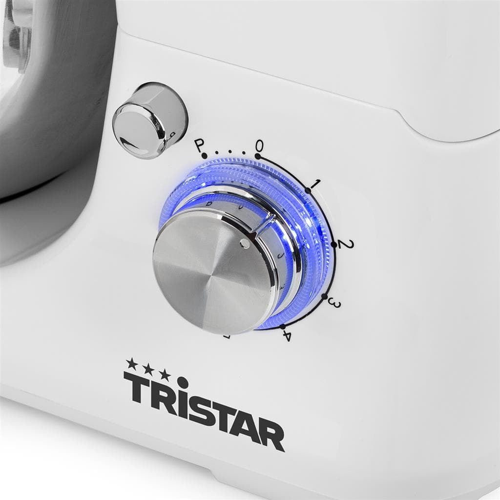 Impastatrice da cucina TRISTAR 1200 W, 5 litri Acciaio Inox, Bianco MX-4817 - 2
