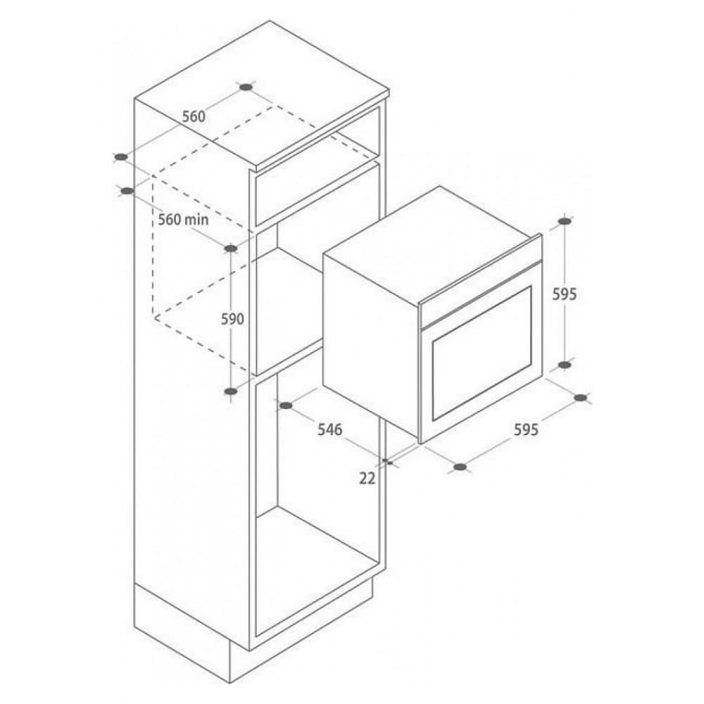 Forno Elettrico CANDY Incasso 70 Lt Multifunzione  Acciaio/nero FCPS615X/1/E - 2