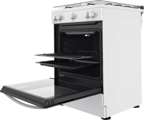 Cucina INDESIT 4 Fuochi a Gas Forno a gas 60x60cm Bianco IS67G1KMW/E - 3