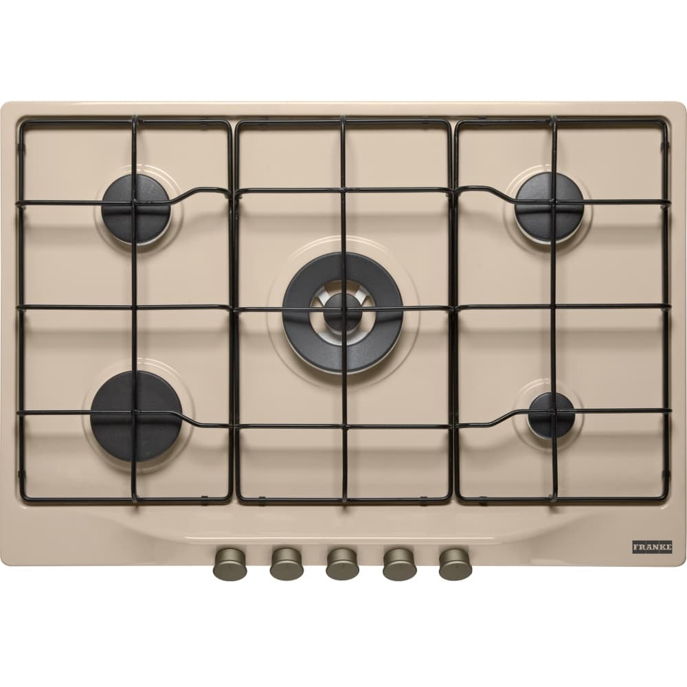 Piano Cottura FRANKE a Gas 5 Fuochi Gas 75 cm Colore Avena FCH7554GTCOAE