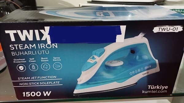 Ferro da stiro TWIX a vapore potenza 1500 W Cod: TWU-01