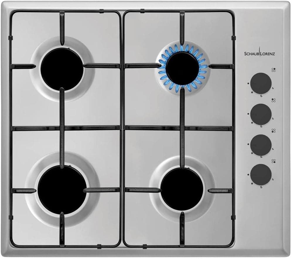 Piano Cottura SCHAUB LORENZ a Gas 4 Fuochi Gas 60cm Inox SSPC604XL