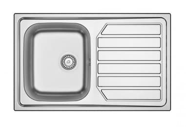 Lavello APELL 1 Vasca con gocciolatoio a destra Acciaio ID861IRBC