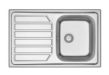 Lavello APELL 1 Vasca con gocciolatoio a sinistra Acciaio ID861ILBC