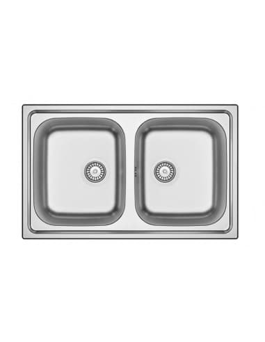 Lavello APELL 2 Vasche colore Acciaio ID862IBC