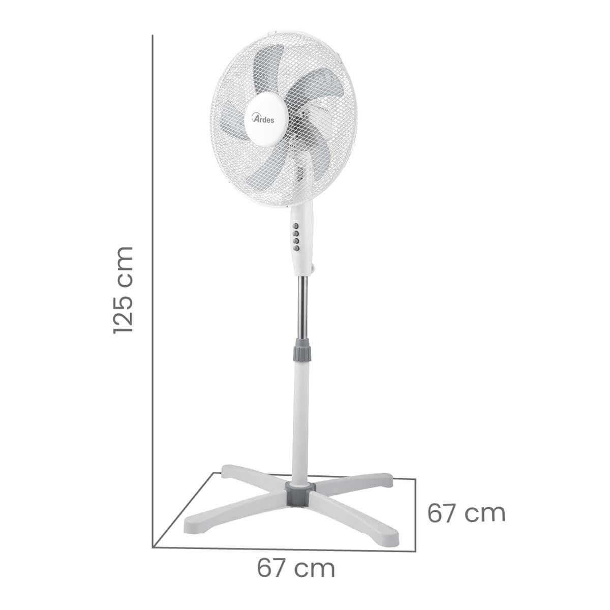Ventilatore a piantana ARDES "BRISA 41P" 40W cod: AR5BR41P - 2