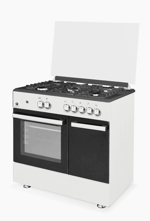 Cucina STAYLUX 90 X 60 Forno elettrico 60 cm con porta bombola 696-S50F WHITE OUT.