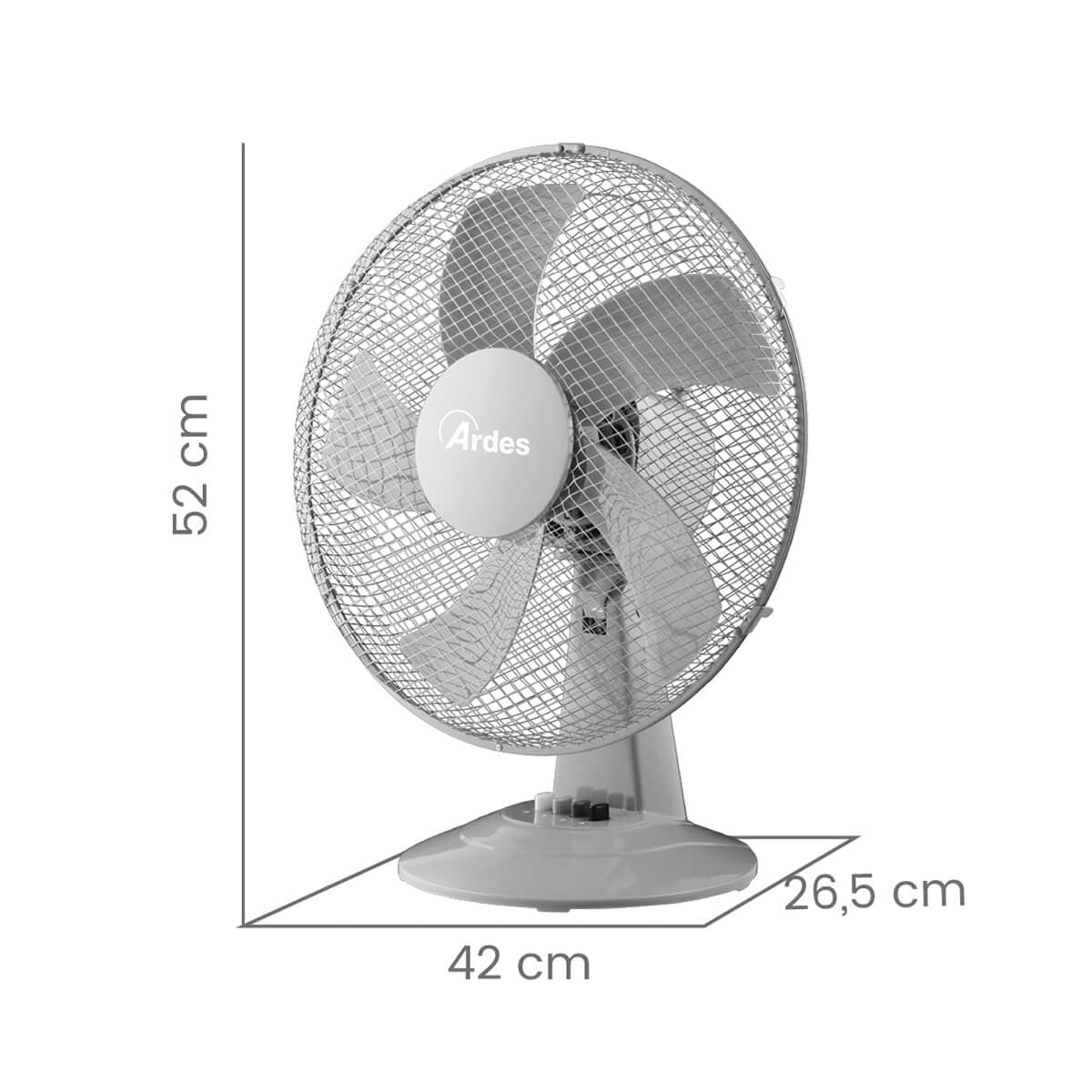 Ventilatore da tavolo ARDES "STEELO 40G" diametro 40 cm 50 W  AR5ST40G - 3