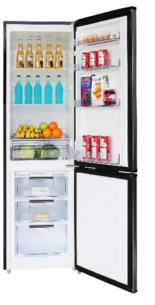 Frigorifero AKAI Classe E Combinato 265 LT Vetro/nero GLASS265BK-L - 2