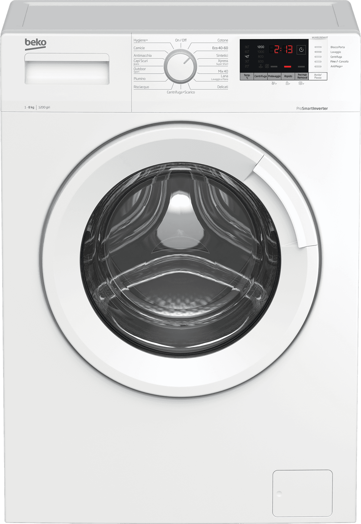 Lavatrice BEKO 8 kg classe A 1200 giri WUX81282WI/IT