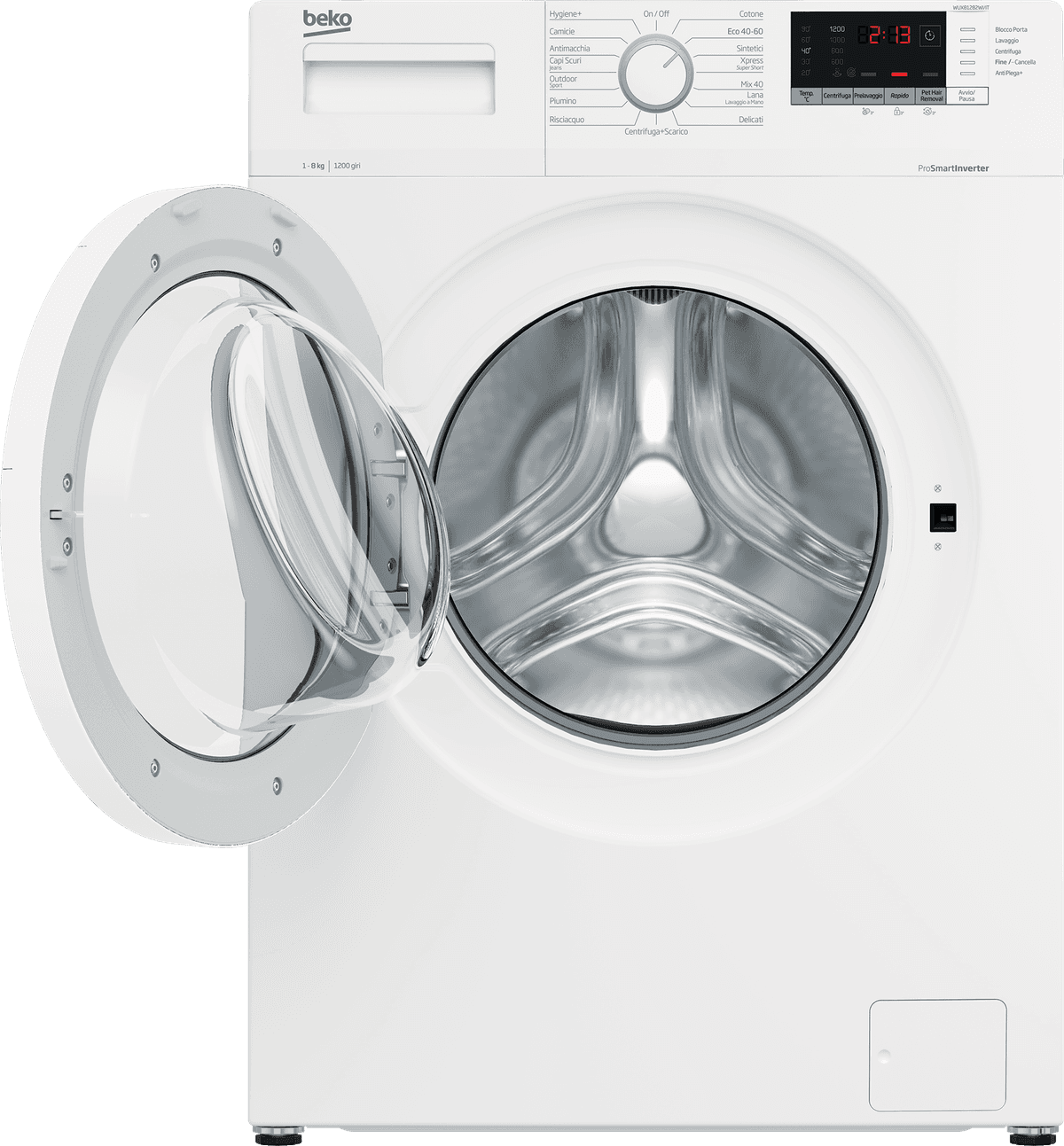 Lavatrice BEKO 8 kg classe A 1200 giri WUX81282WI/IT - 2