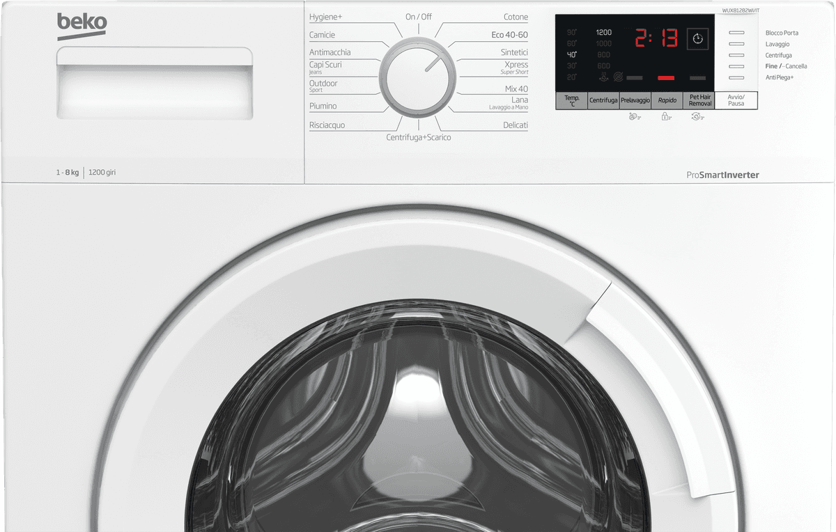 Lavatrice BEKO 8 kg classe A 1200 giri WUX81282WI/IT - 3