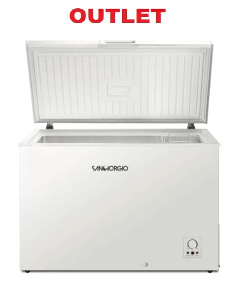 Congelatore SANGIORGIO a Pozzetto 302 LT Classe F colore Bianco SP30SWHE OUT.