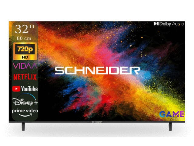 Smart Led Tv SCHNEIDER 32″ HD Vidaa 32SC491K