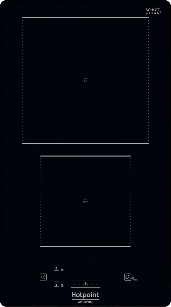 Piano Cottura HOTPOINT a Induzione da 30 cm colore Nero HQ0930SNE