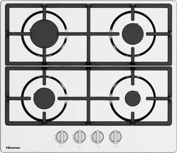 Piano Cottura HISENSE a gas 60 cm Inox/ghisa GM643XHFCI
