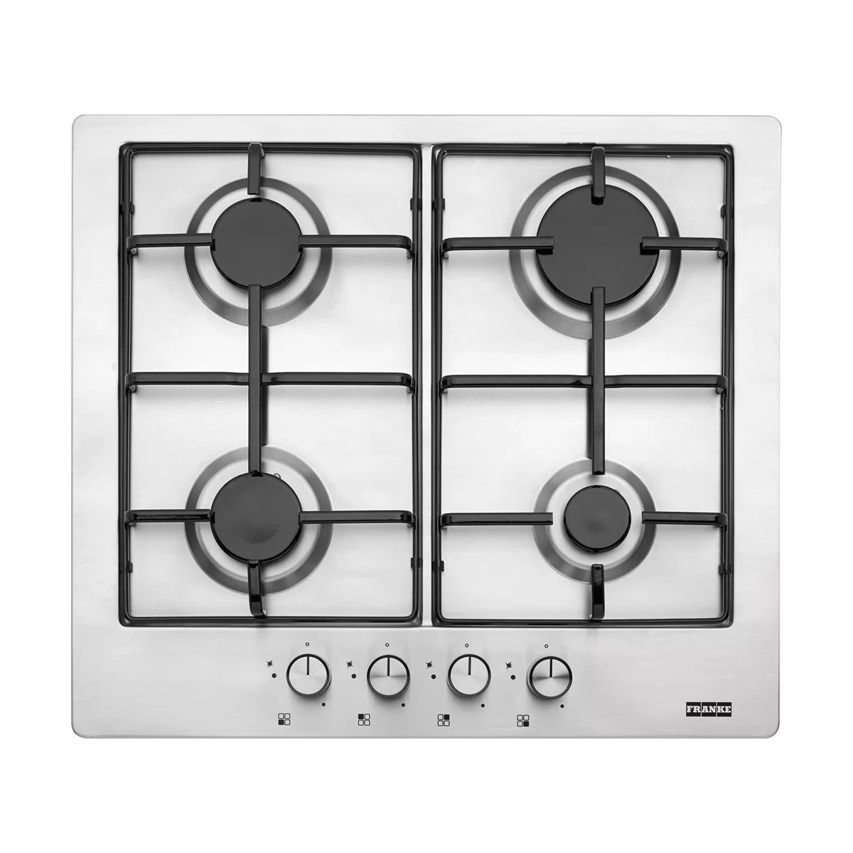 Piano Cottura FRANKE a Gas 4 Fuochi 60 cm Colore Inox FHNL6044GXSE