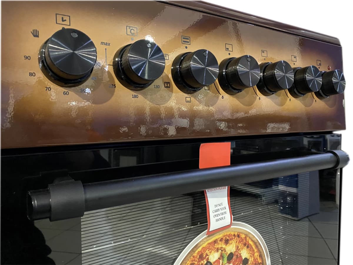 Cucina LAREL 4 fuochi a gas 60×60 Forno Elettrico Marrone L60EM - 2