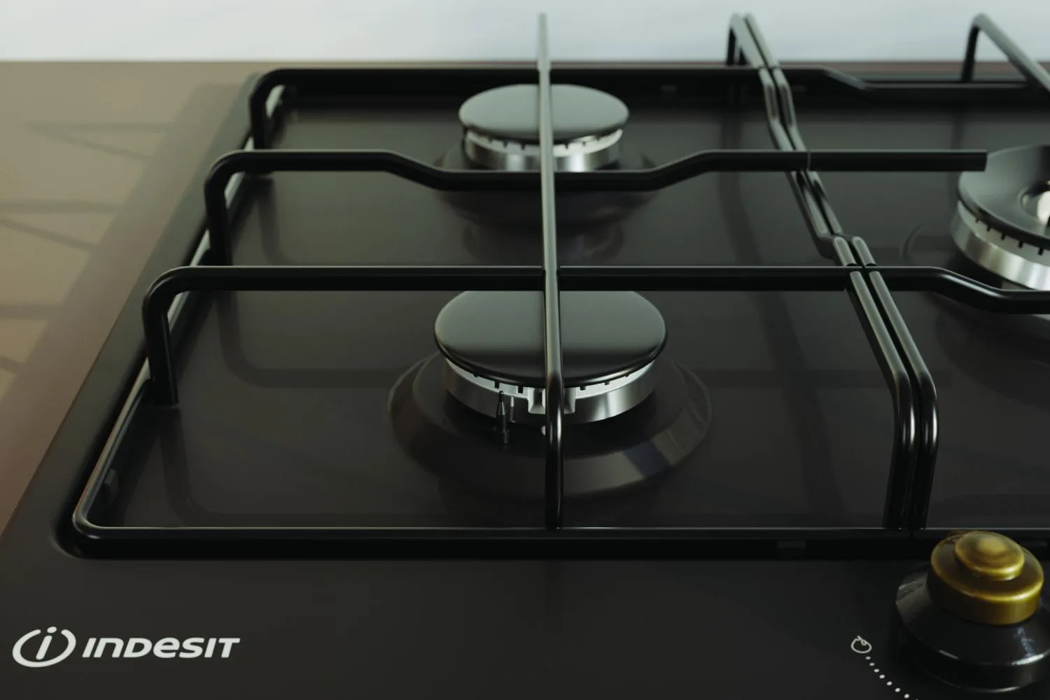 Piano Cottura INDESIT a Gas 75 cm Colore Antracite TH752/I(AN) - 2