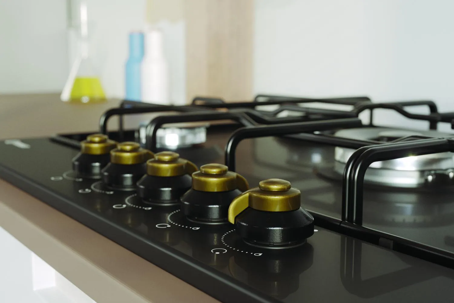 Piano Cottura INDESIT a Gas 75 cm Colore Antracite TH752/I(AN) - 3