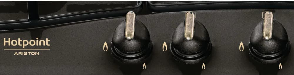 Piano Cottura HOTPOINT 5 Fuochi Gas 75 cm Colore Antracite PCN750T(AN)R/HA - 3