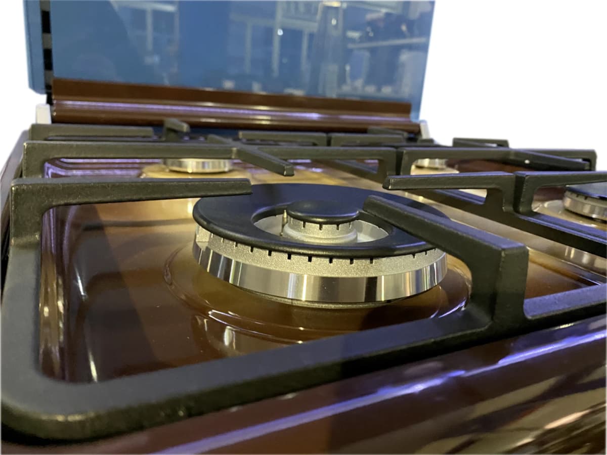 Cucina LAREL 4 fuochi a gas 60×60 Forno Elettrico Marrone L60EM - 4