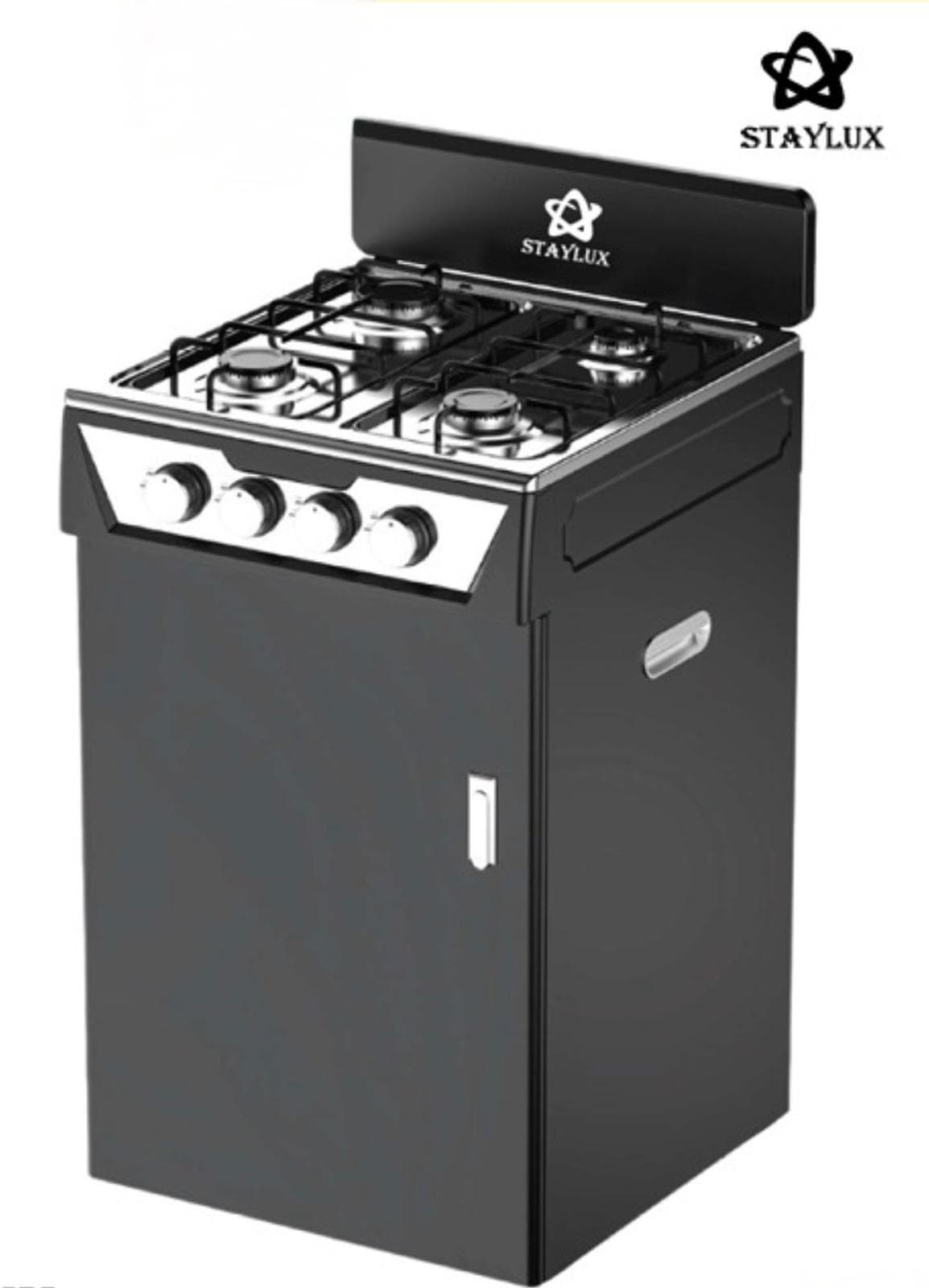 Piano Cottura da Campeggio a Gas 4 Fuochi STAYLUX con portabombola M.POKER-B