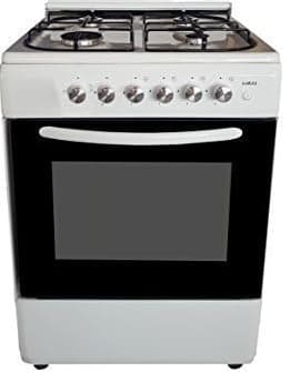 Cucina LAREL 4 Fuochi 50×50 Forno gas + grill Bianco L5005B