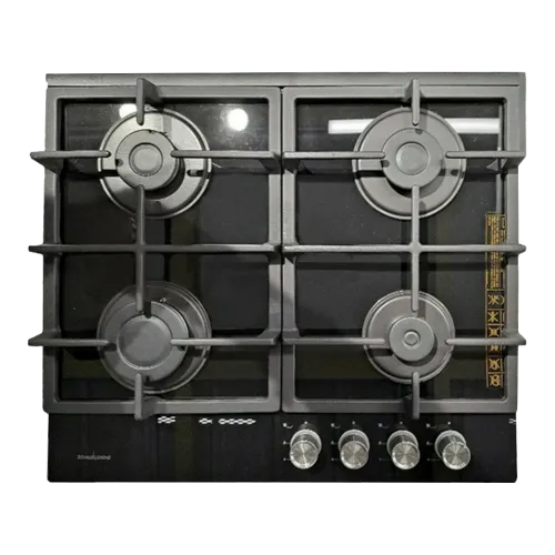 Piano Cottura SCHAUB LORENZ a Gas 4 Fuochi Gas 60cm Vetro/nero SSPC604GFG