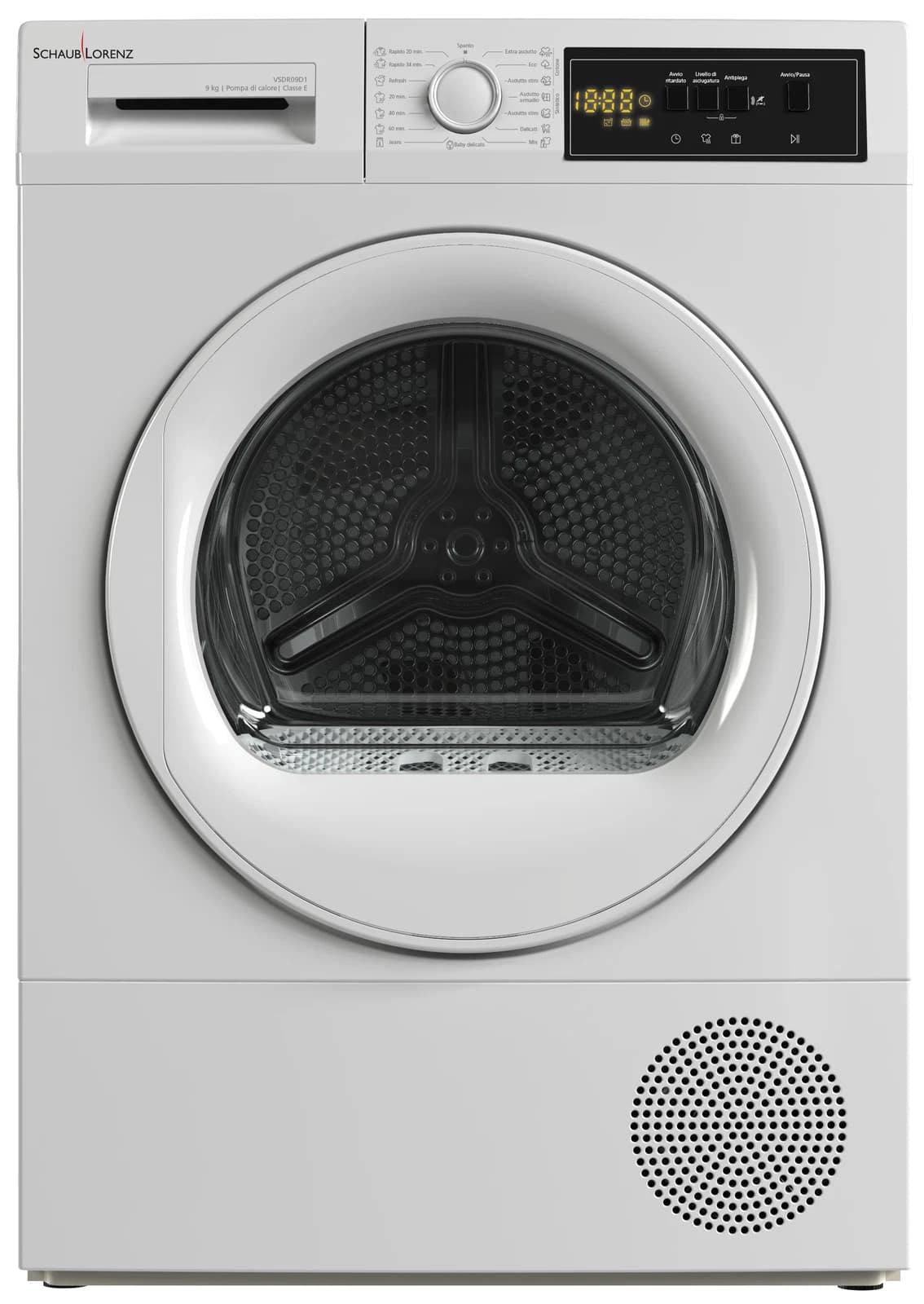 Asciugatrice SCHAUB LORENZ 9 Kg Classe E Pompa di calore VSDR09D1