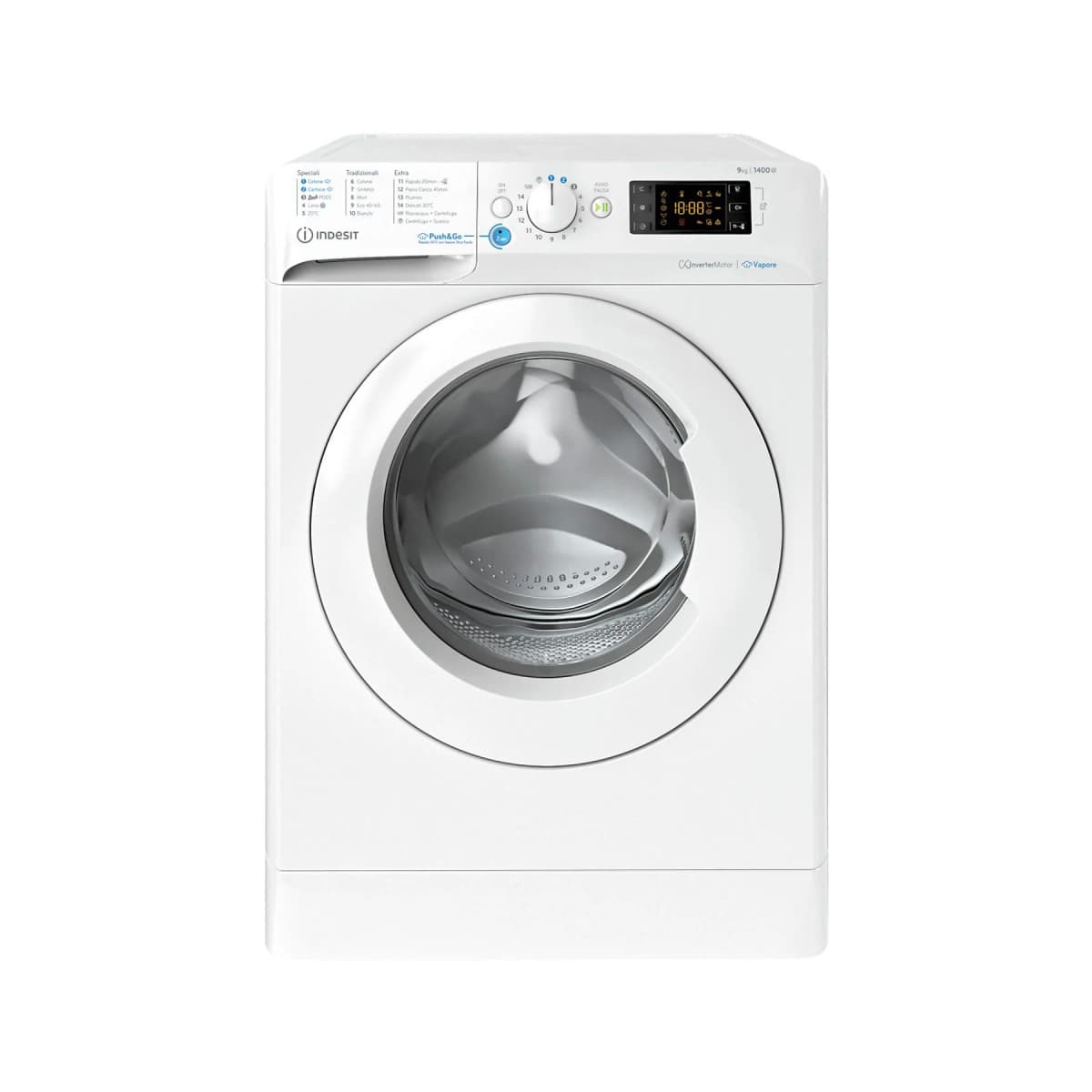 Lavatrice INDESIT a libera installazione 9 Kg Classe A 1400 giri BWE91497XWV IT