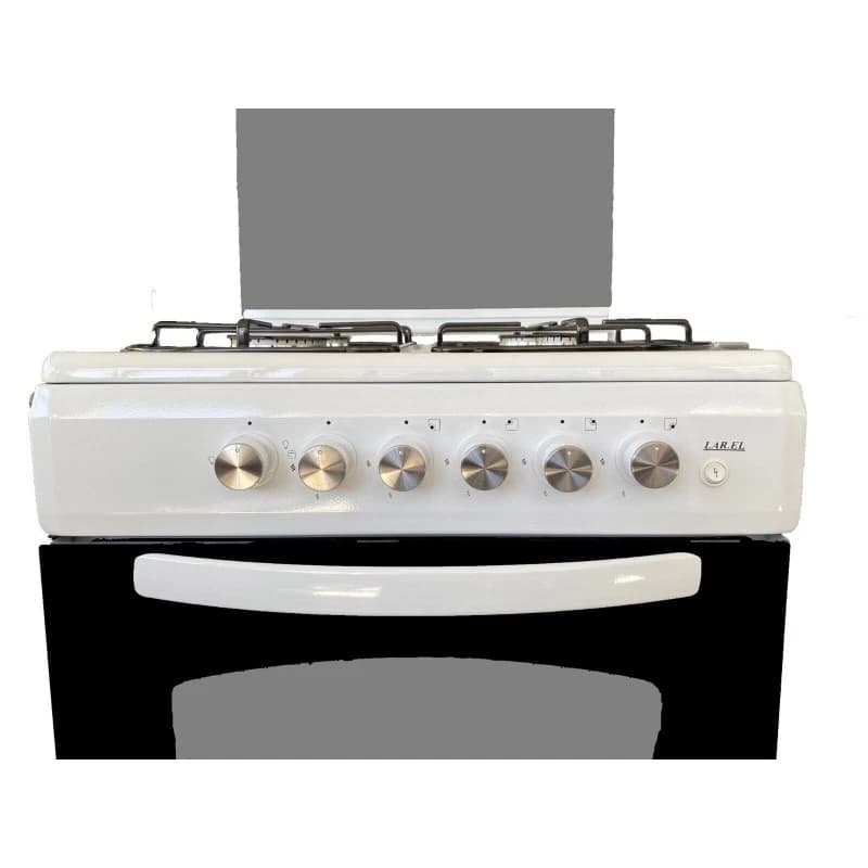 Cucina LAREL 4 Fuochi 60×60 Forno gas + grill Colore Bianco L6005B - 2