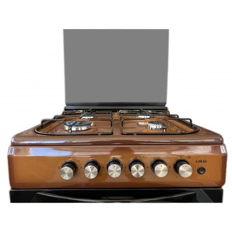 Cucina LAREL 4 Fuochi 60×60 Forno gas + grill Colore Marrone L6005M - 2