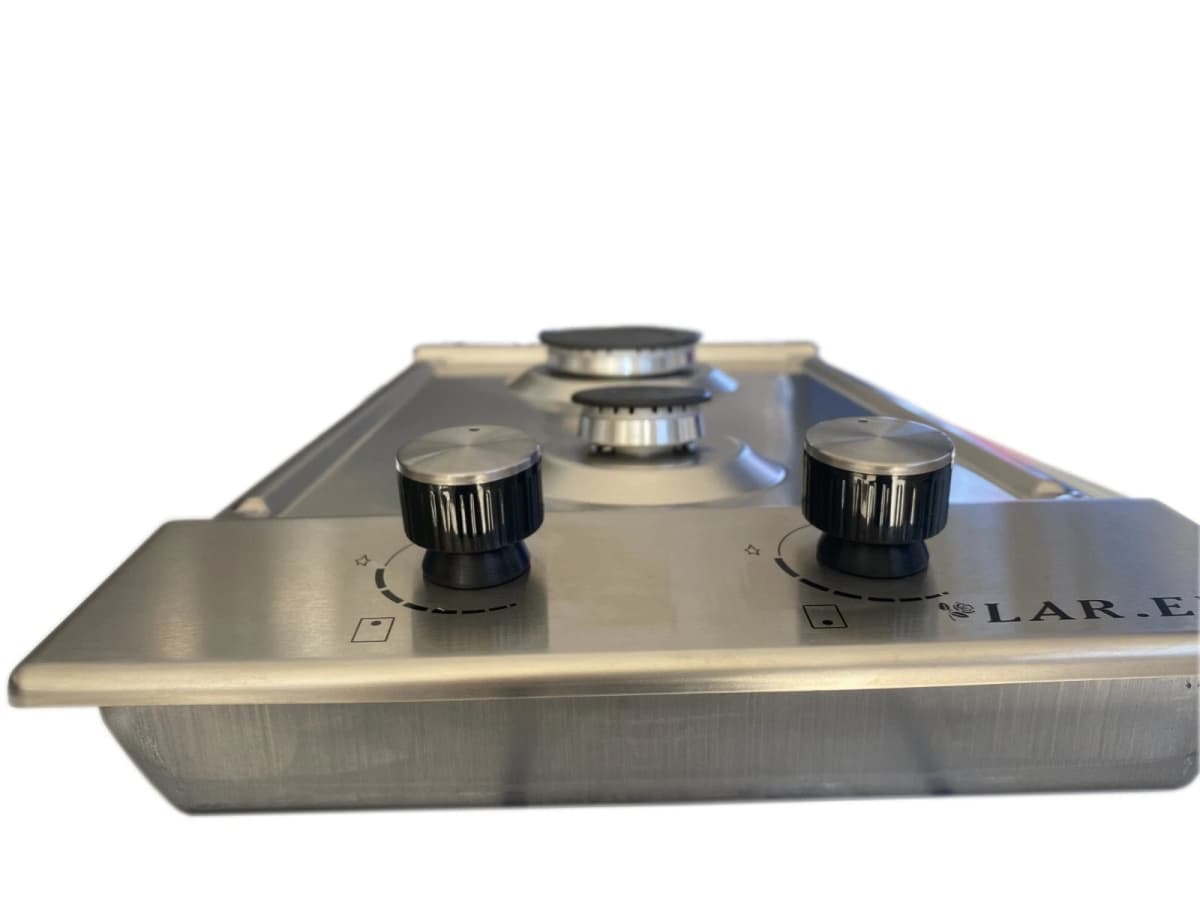 Piano Cottura LAREL a gas 2 Fuochi 30 cm Inox L828X - 2