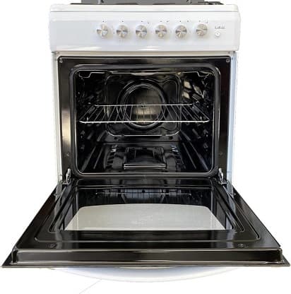 Cucina LAREL 4 Fuochi 50×50 Forno gas + grill Bianco L5005B - 2