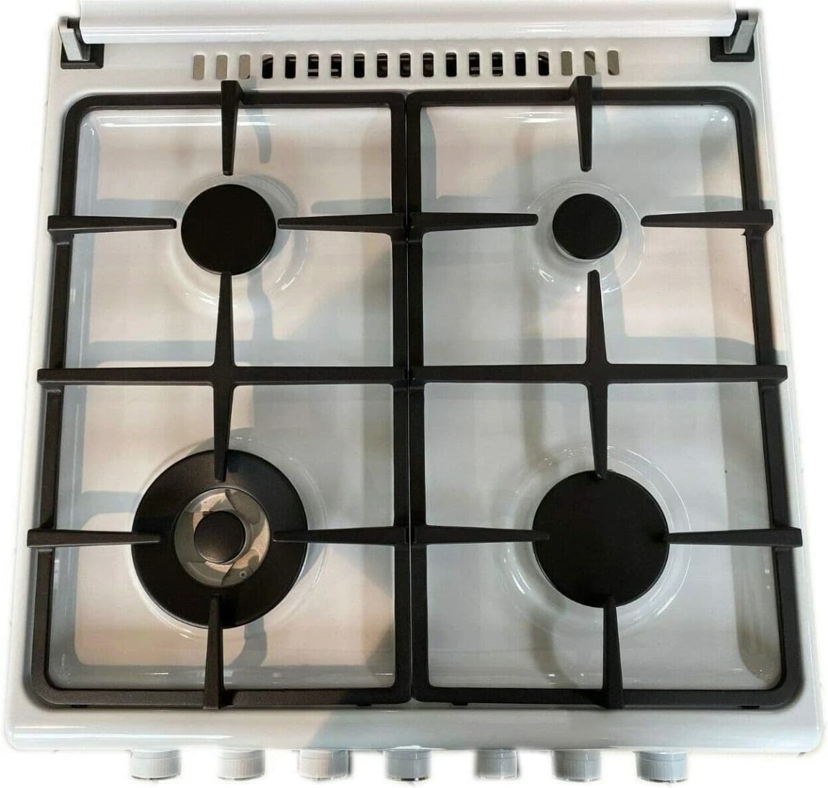Cucina LAREL 4 fuochi a gas 60×60 Forno Elettrico Ventilato Bianco L60EB - 2